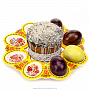 Пасхальница фарфоровая на 8 яиц "Хохлома", фотография 4. Интернет-магазин ЛАВКА ПОДАРКОВ